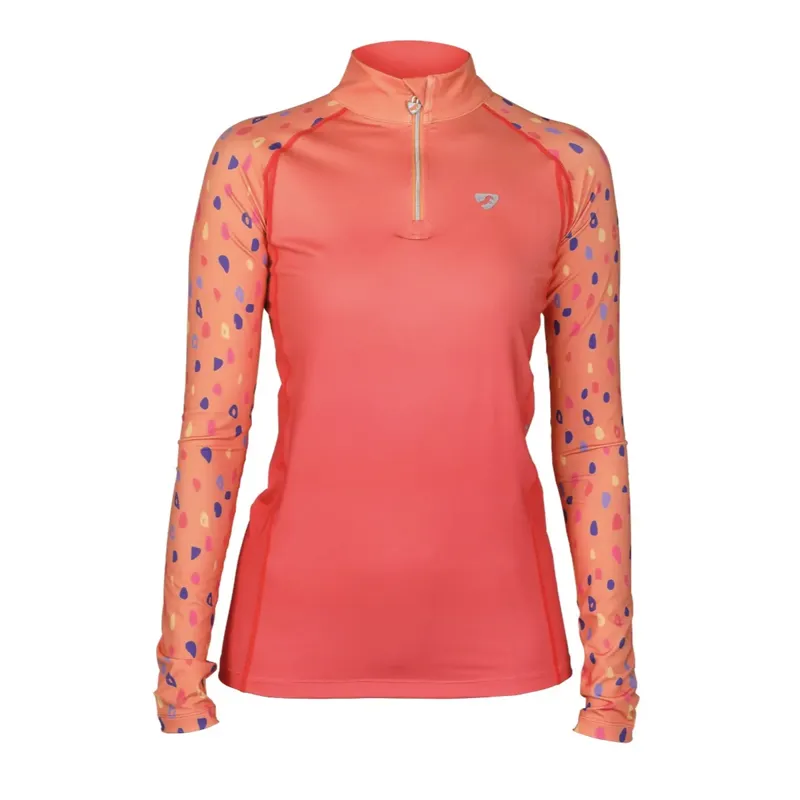 Aubrion Hyde Park Cross Country Shirt - Orange Spot